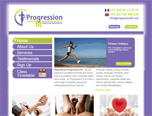 Tablet Screenshot of progressionfit.com